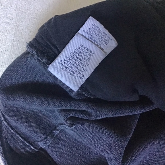 Free People Wide Leg Jeans Woman’s 28 Black Wash High Rise Relaxed Cropped Fit - Picture 9 of 13